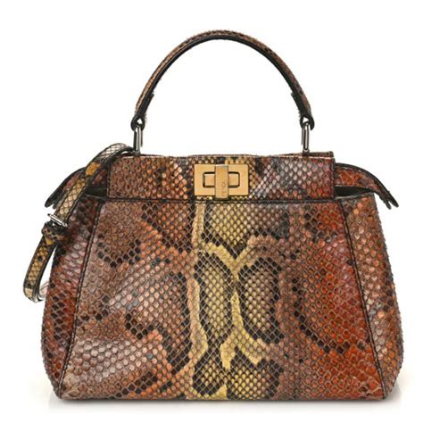 fendi mini peekaboo - fendi peekaboo snakeskin.